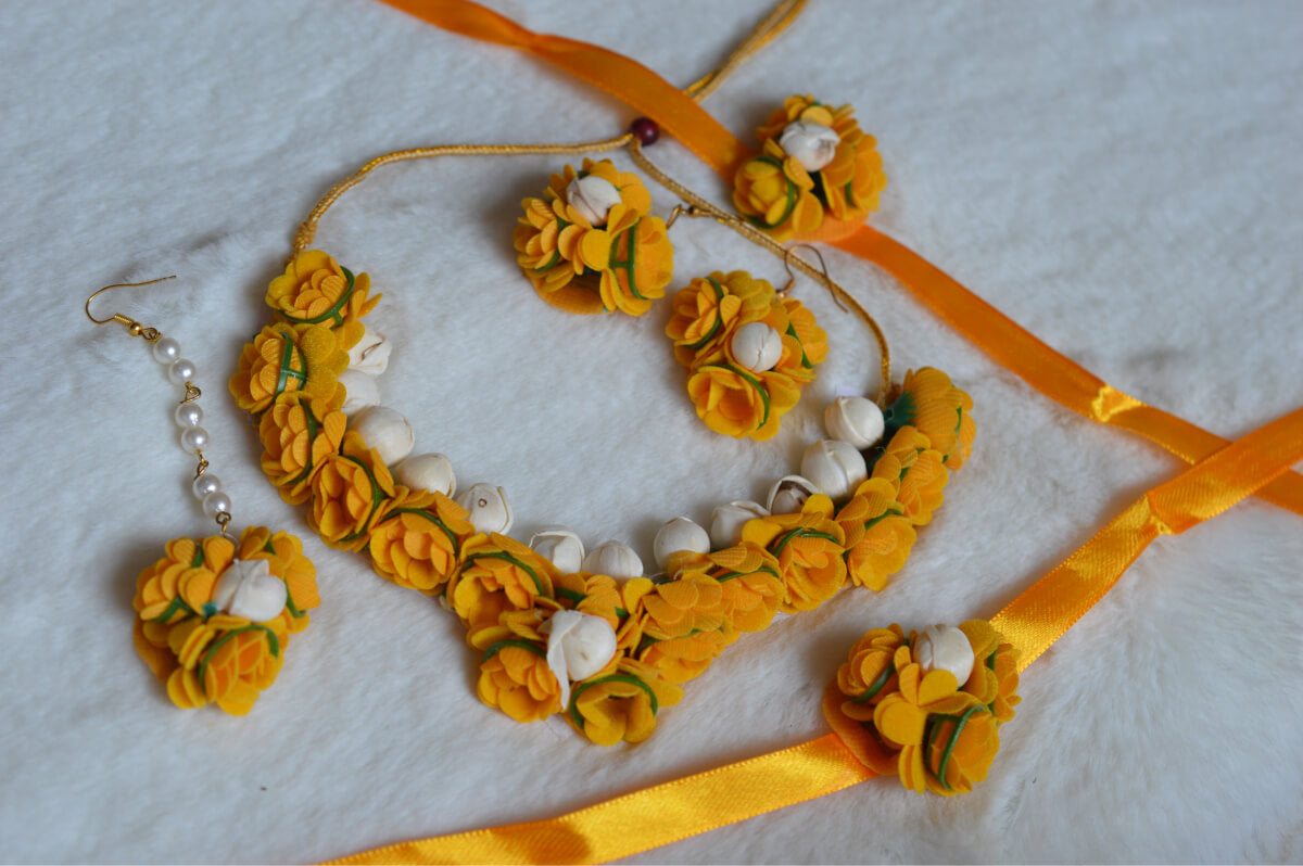 yellow mogra flower - Bling and Ring